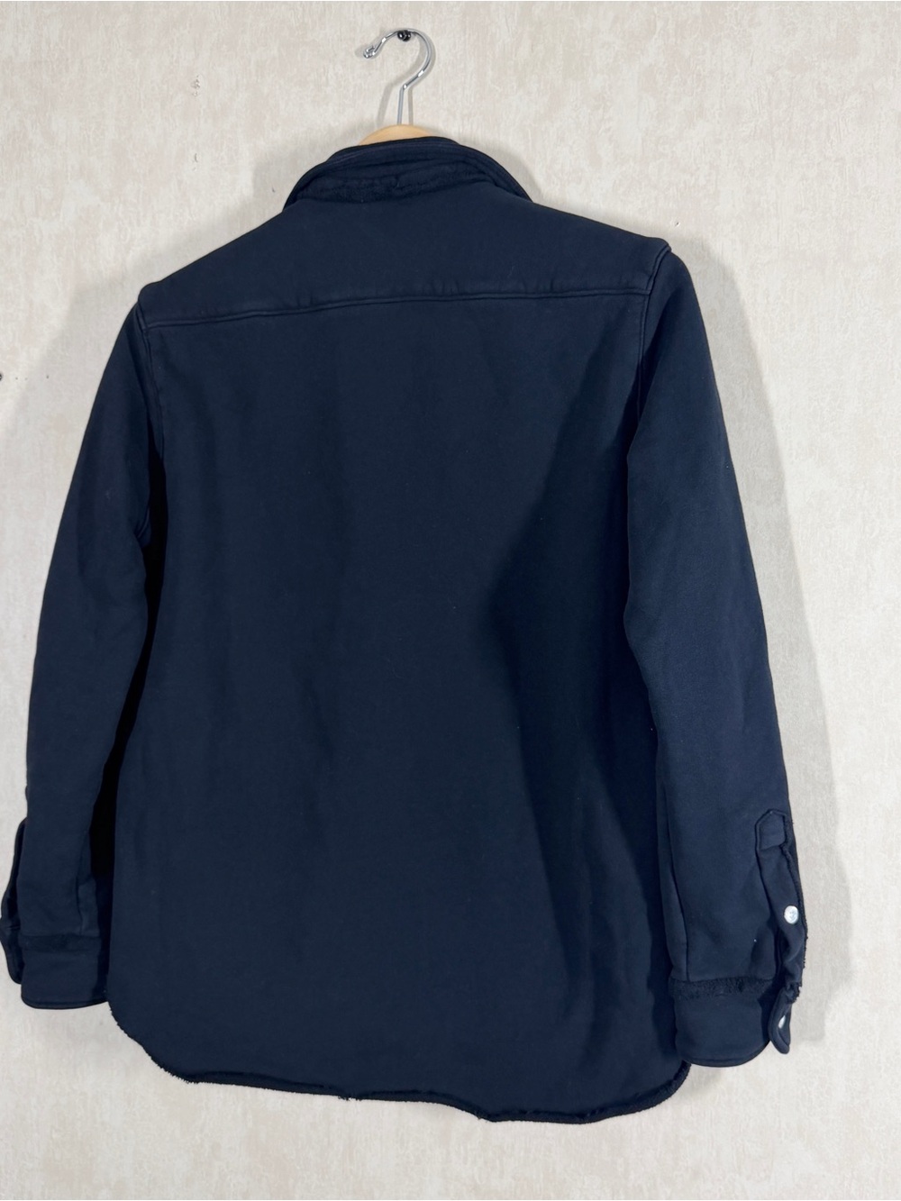 Frank & Eileen LabEileenTf Tee Lab Relaxed Fit Jersey Knit Button Front Black S - Picture 8 of 13
